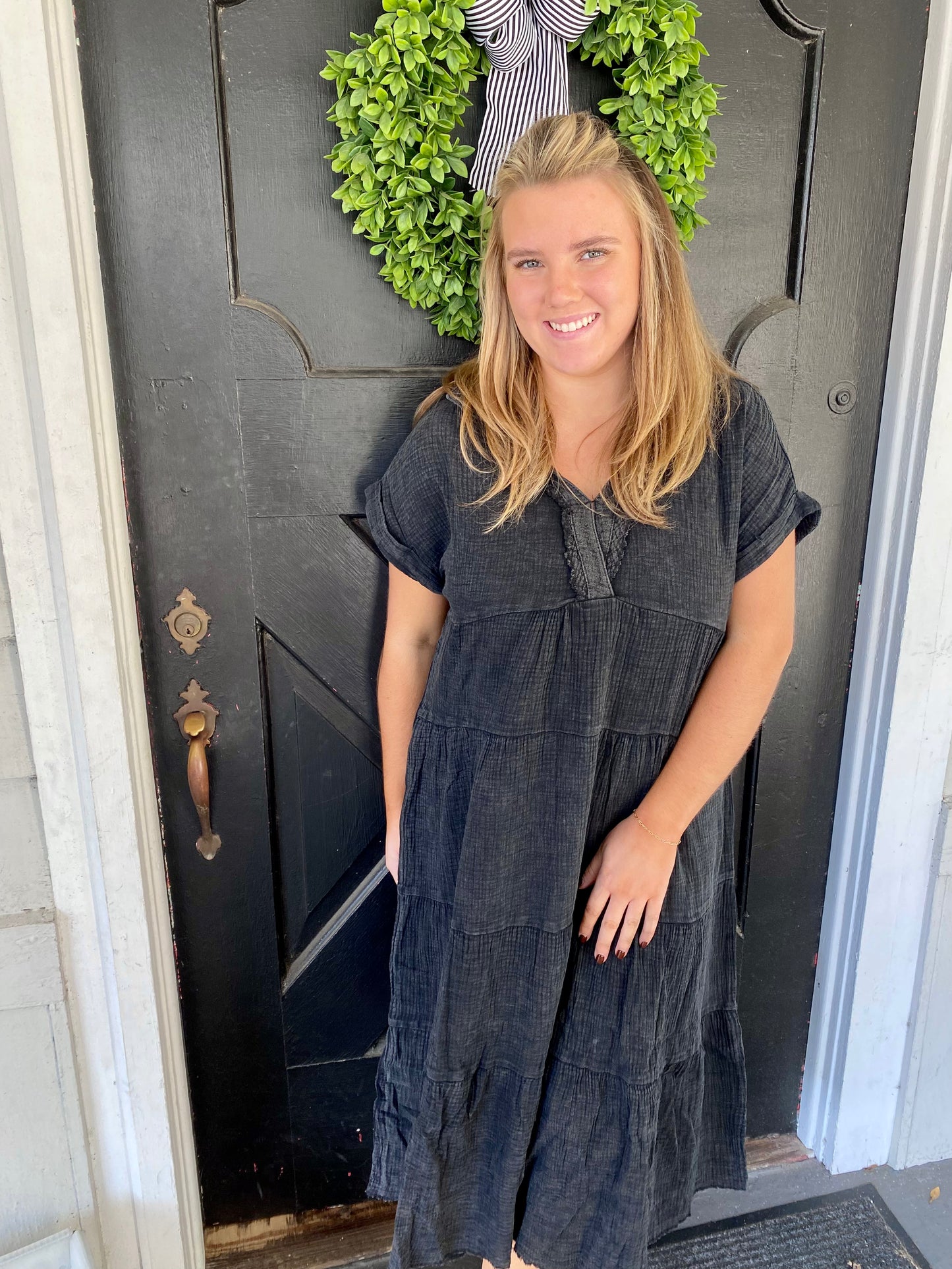 Ash Mineral Wash Dress