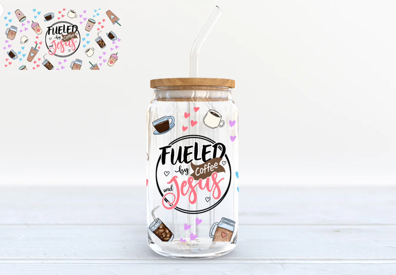 Glass Tumbler with Lid