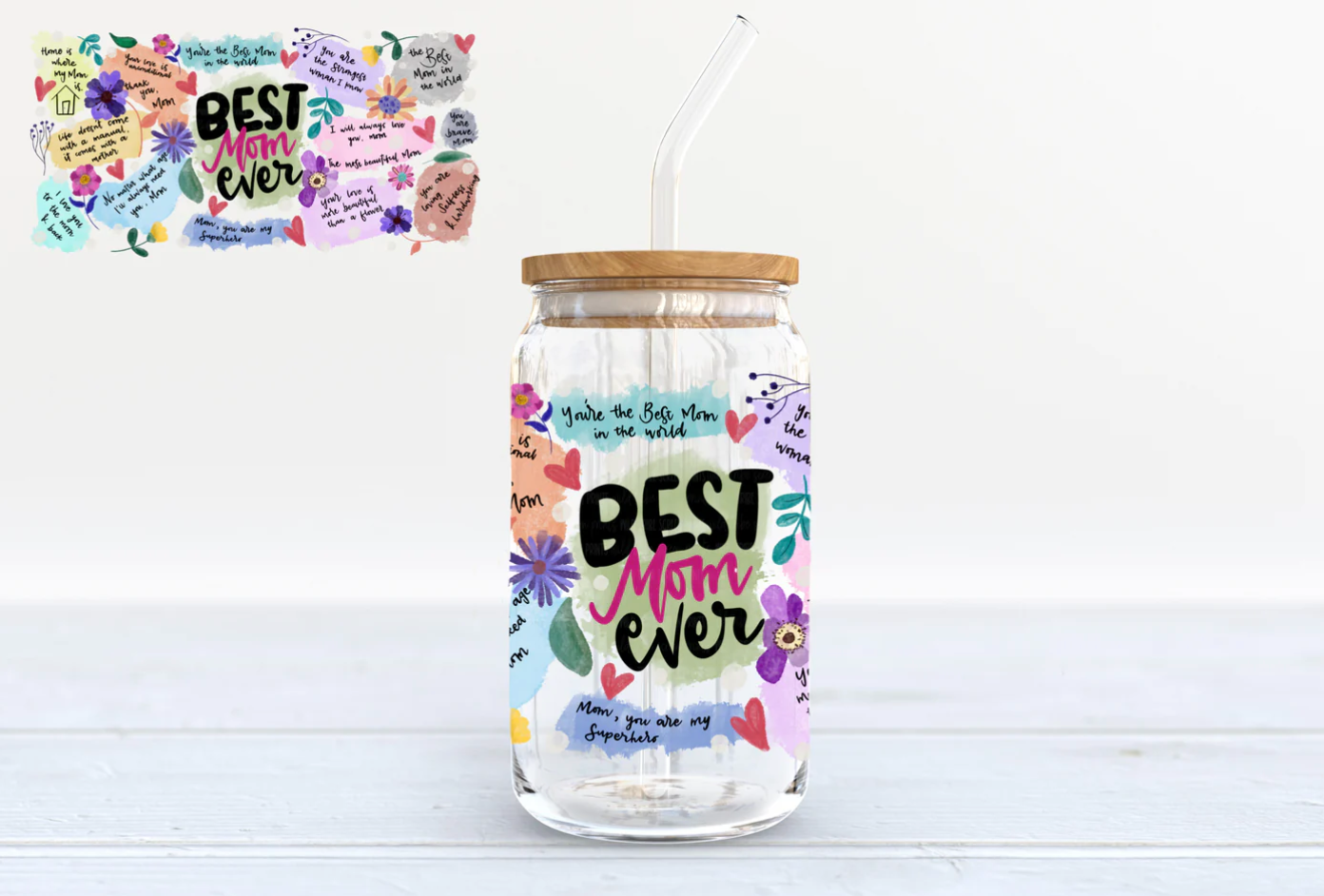 Glass Tumbler with Lid