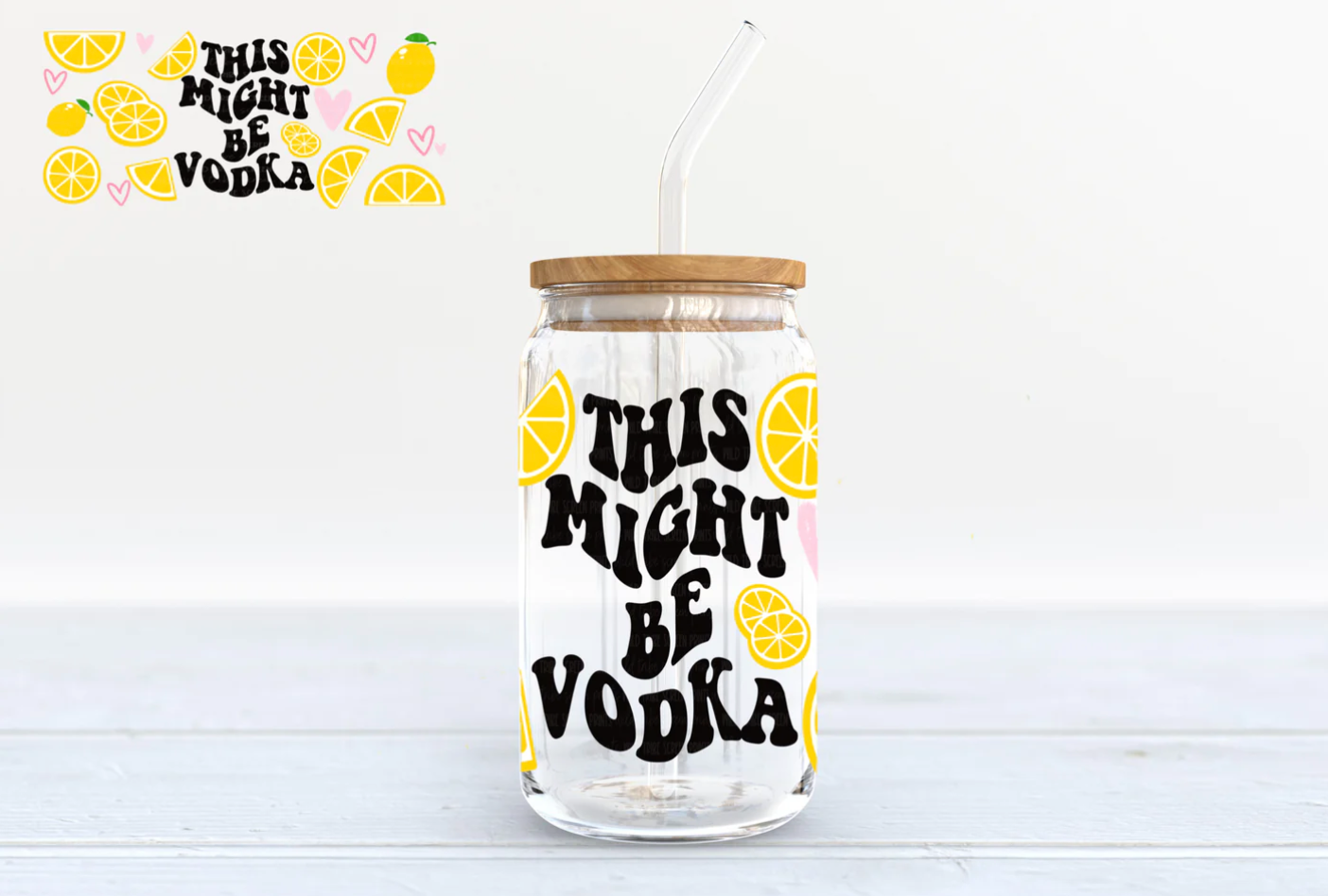 Glass Tumbler with Lid