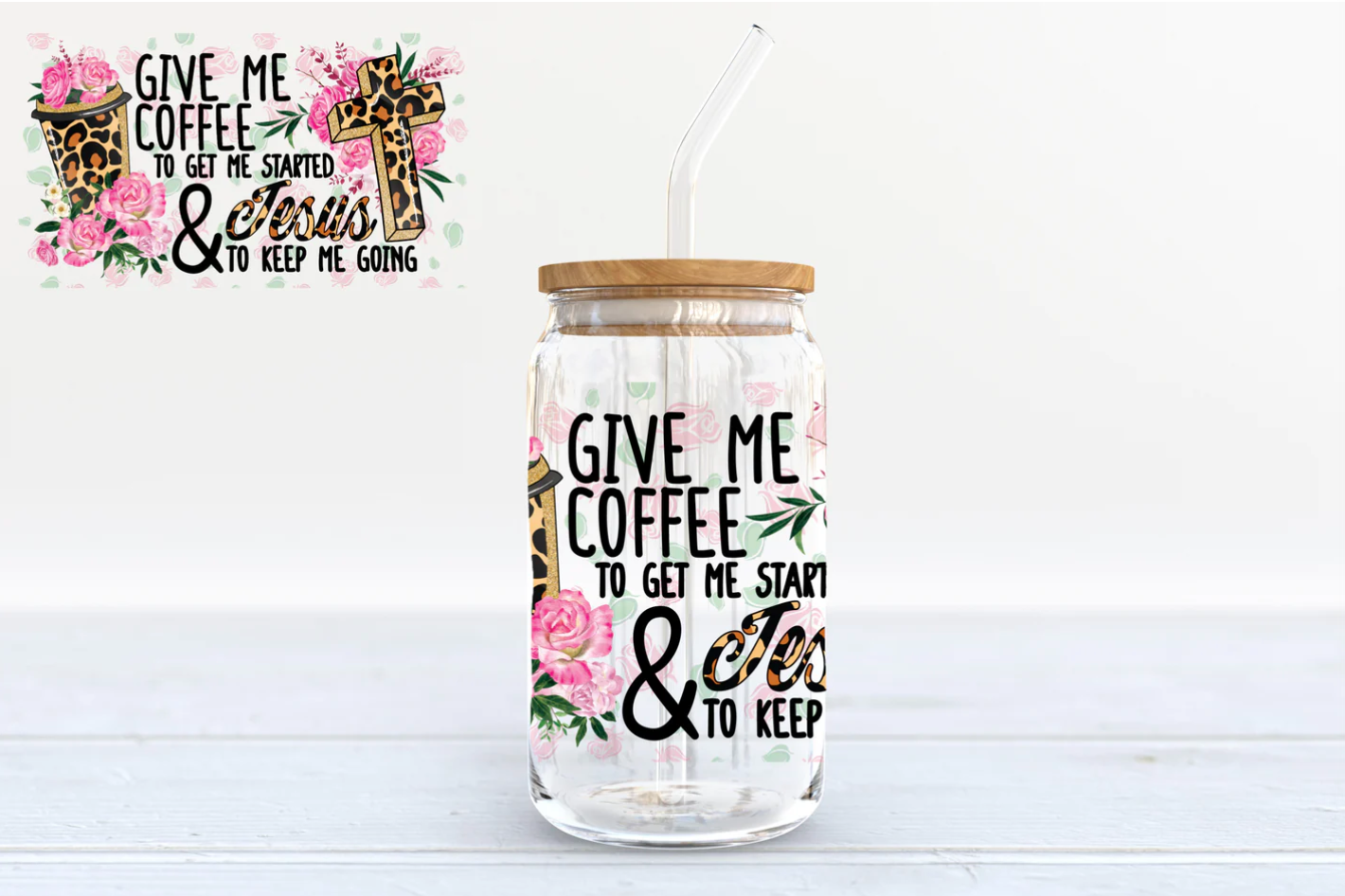 Glass Tumbler with Lid