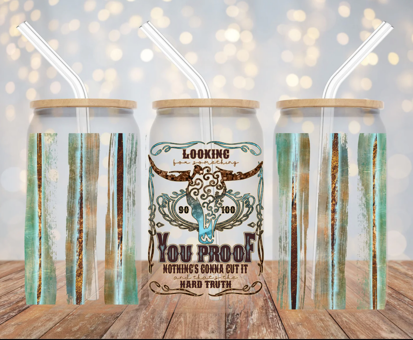 Glass Tumbler with Lid