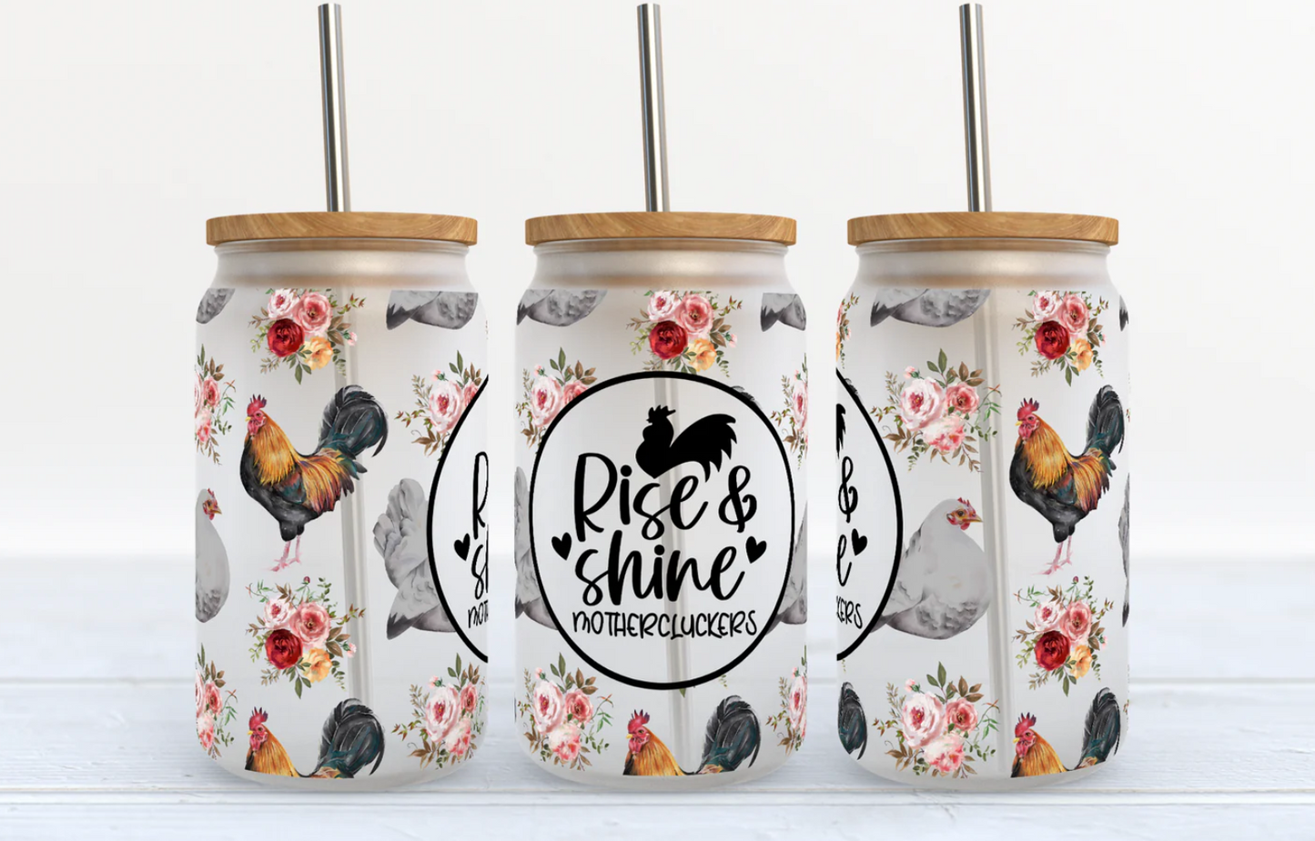 Glass Tumbler with Lid