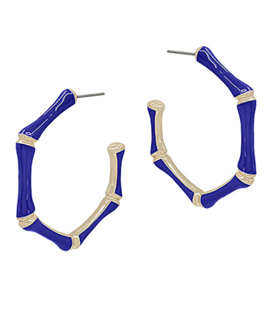 Bamboo Epoxy Earrings