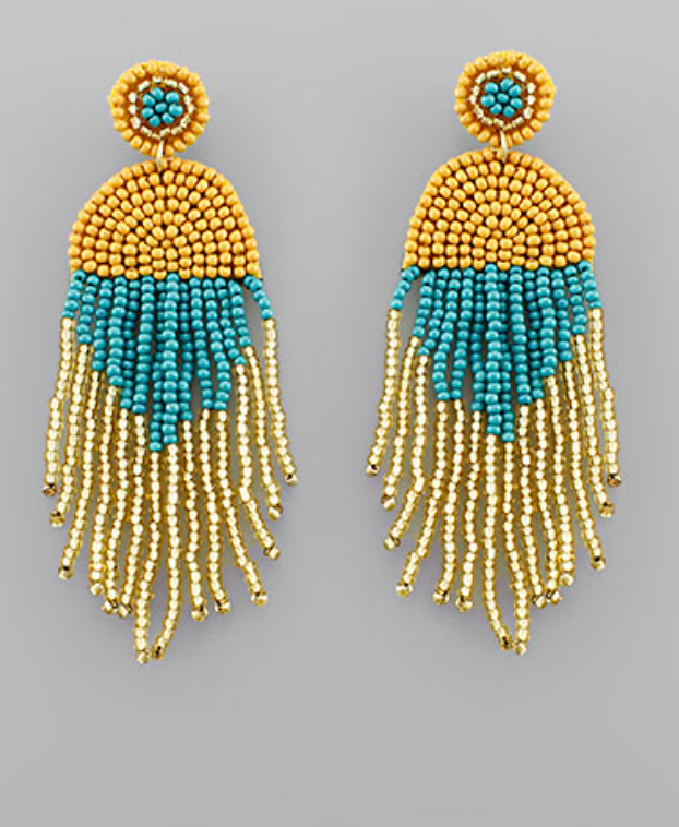 Elegant Seed Bead Earrings