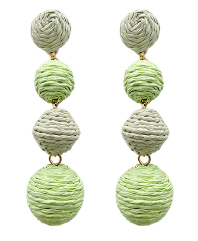 Raffia Drop Earrings