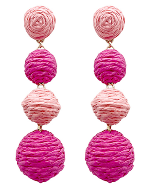 Raffia Drop Earrings