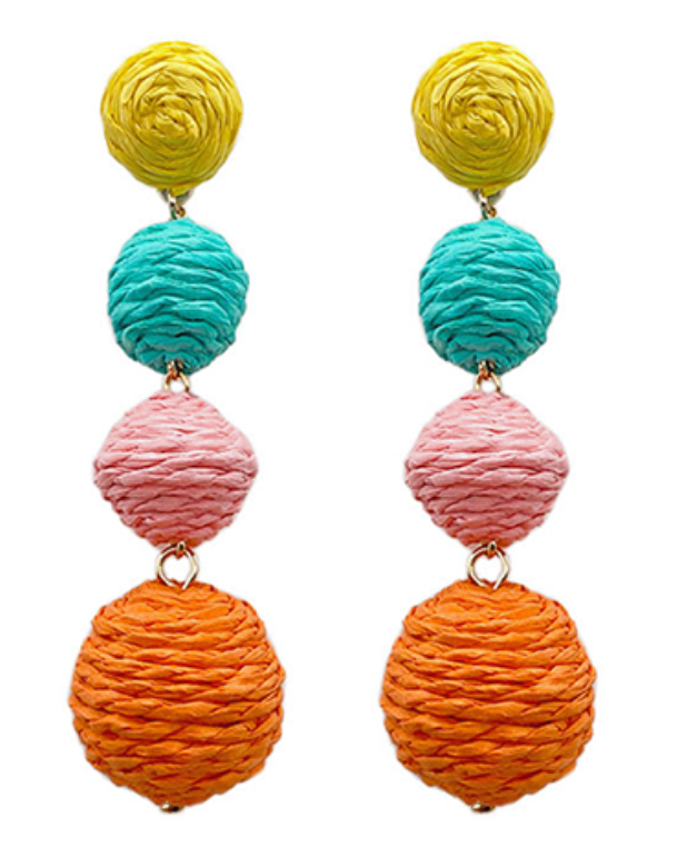 Raffia Drop Earrings