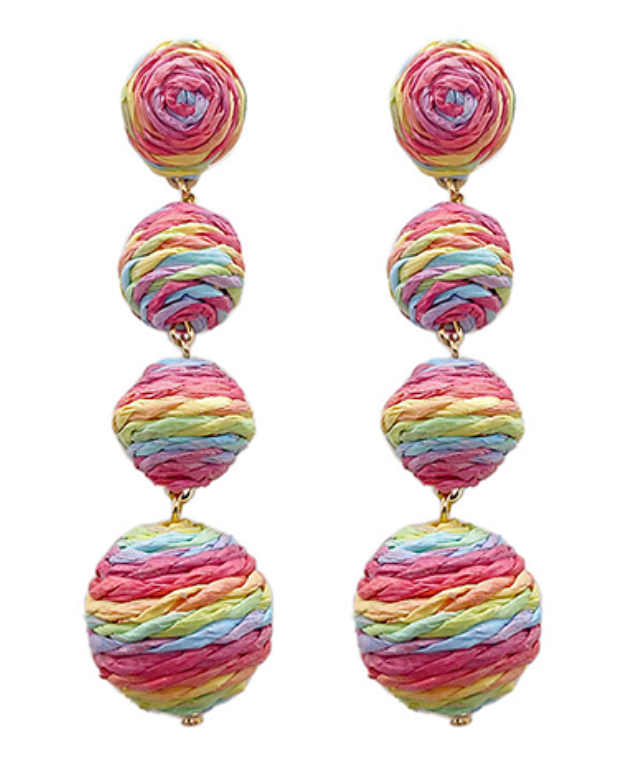 Raffia Drop Earrings