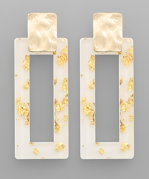 Gold Flake Earrings