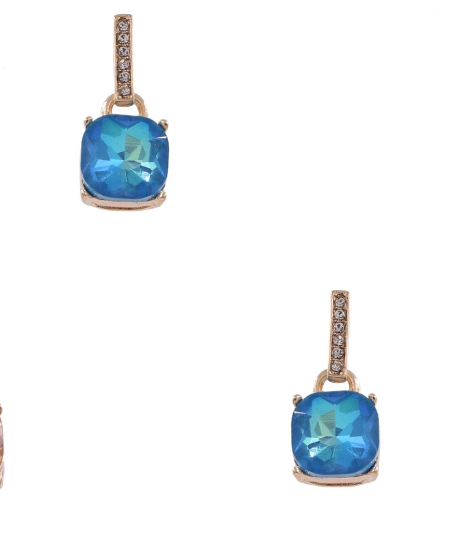 Square Jewel Dangel Earring