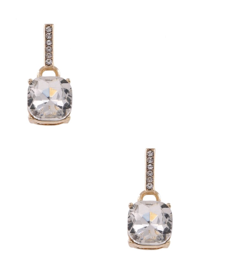 Square Jewel Dangel Earring