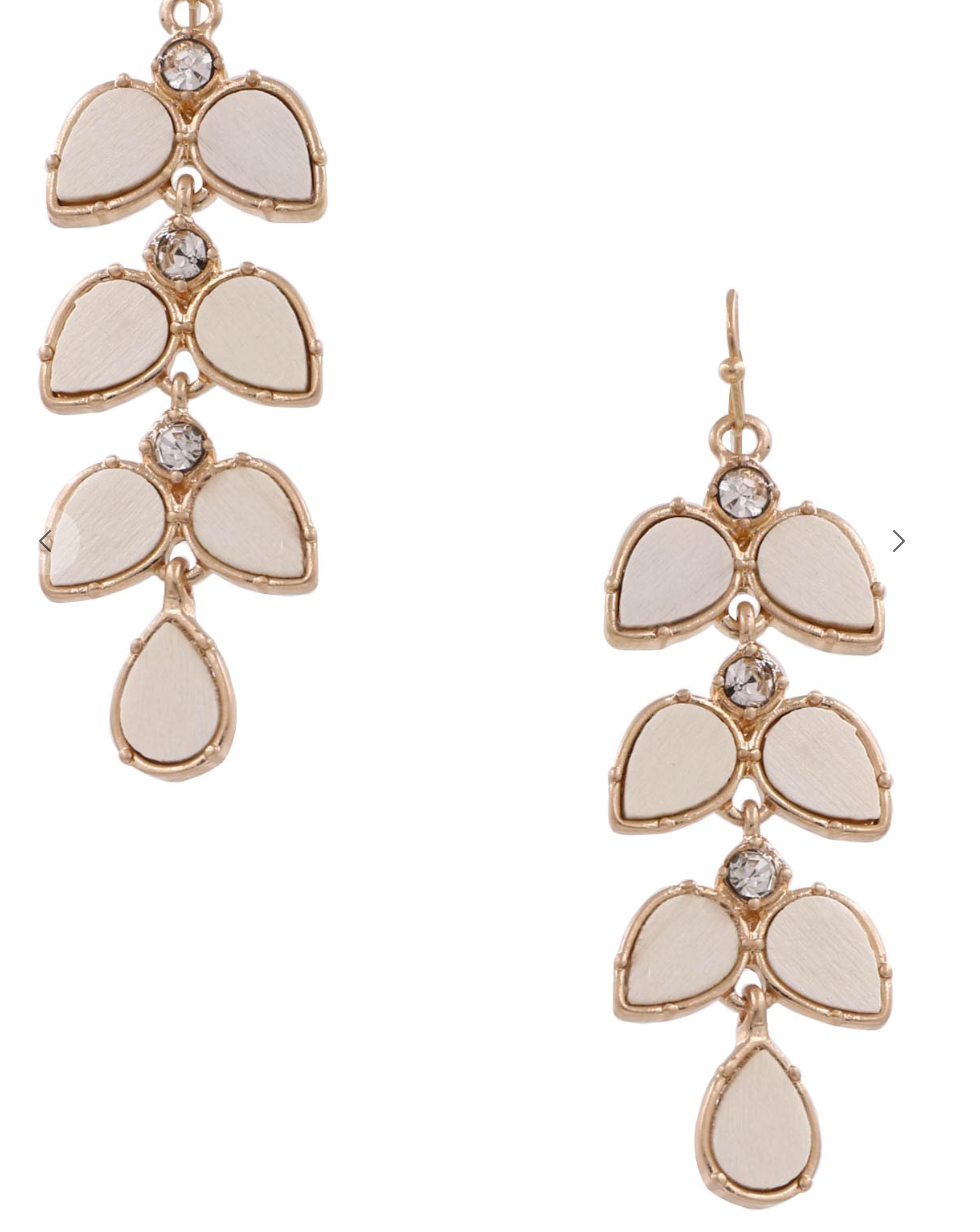 Wooden Leaf Earrings