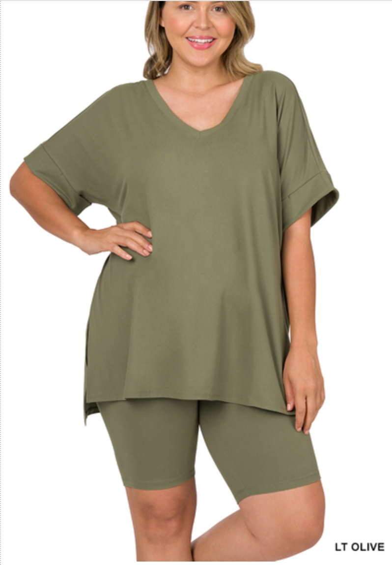 Plus Buttery Soft Short Set