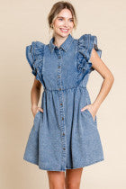 Excuse Me Denim Dress