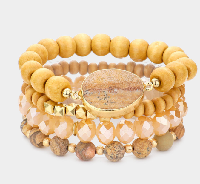 Wooden Bracelet Set