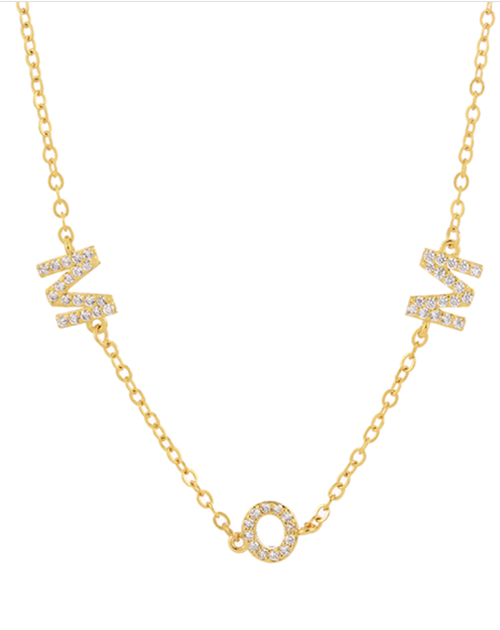 Mom Crystal Floating Necklace