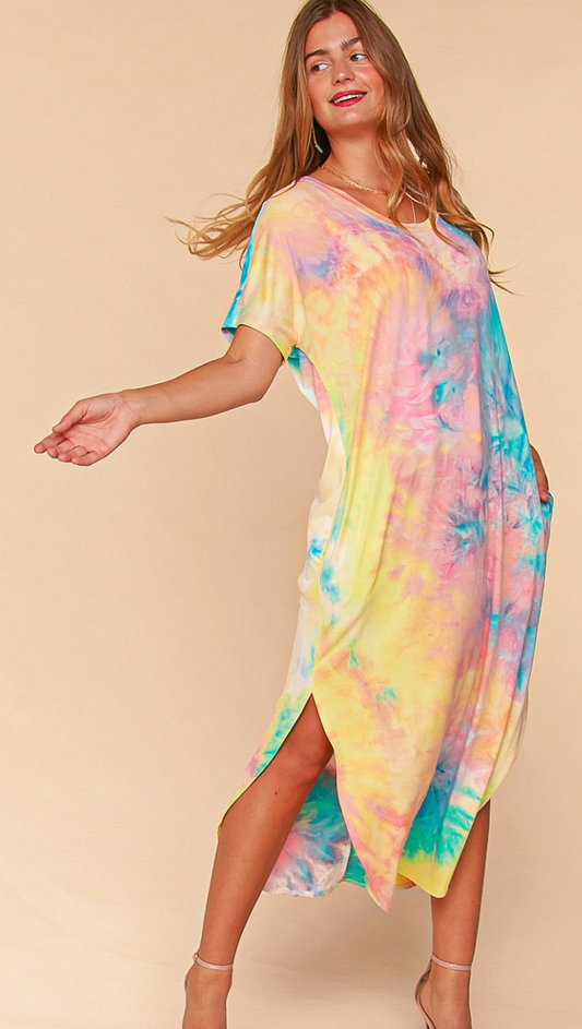 Tie Dye Maxi With Pockets