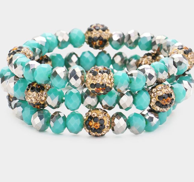 Beaded Leopard Bracelet Set
