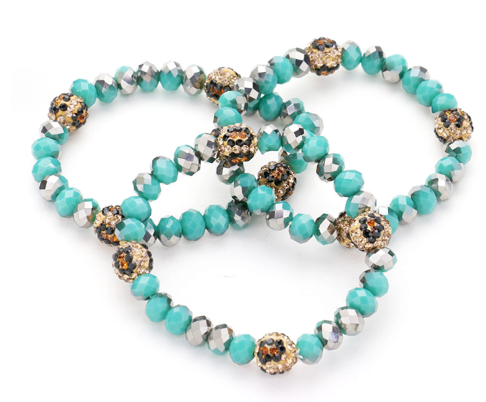 Beaded Leopard Bracelet Set