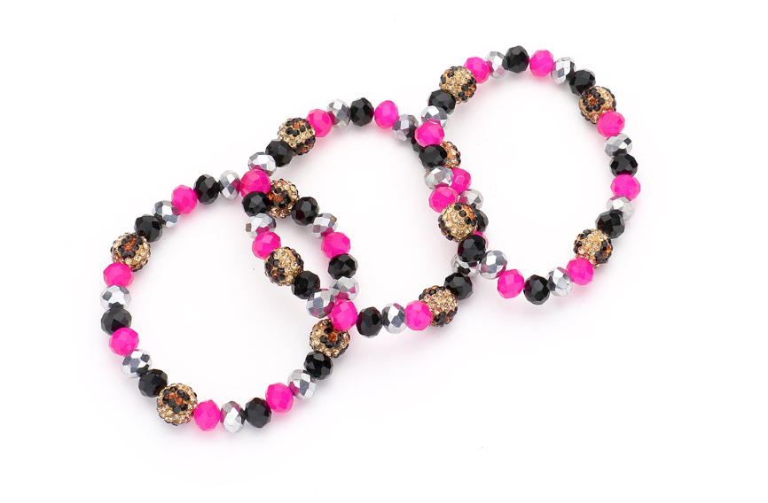 Beaded Leopard Bracelet Set