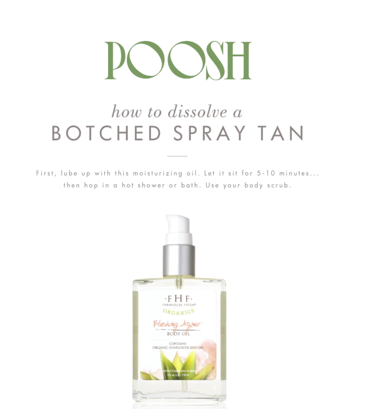 Blushing Agave Body Oil
