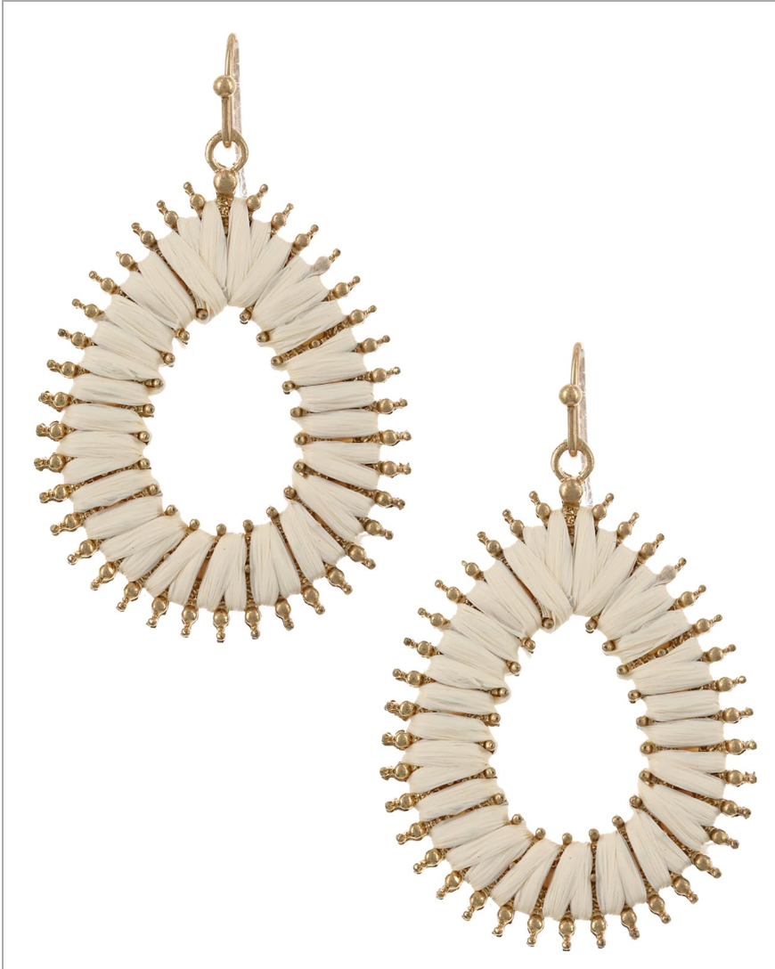 Raffia Wrap Earrings