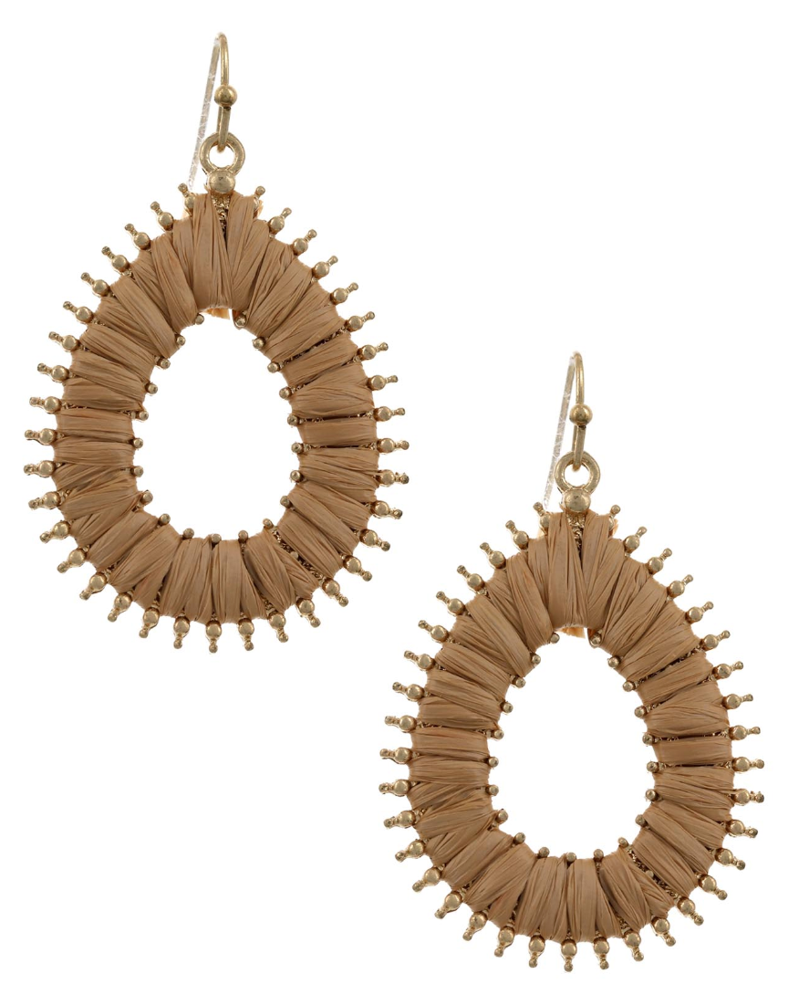 Raffia Wrap Earrings