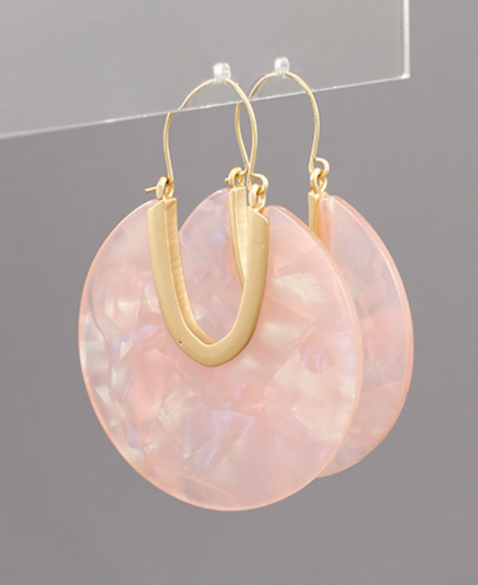 Disc Acrylic Earrings