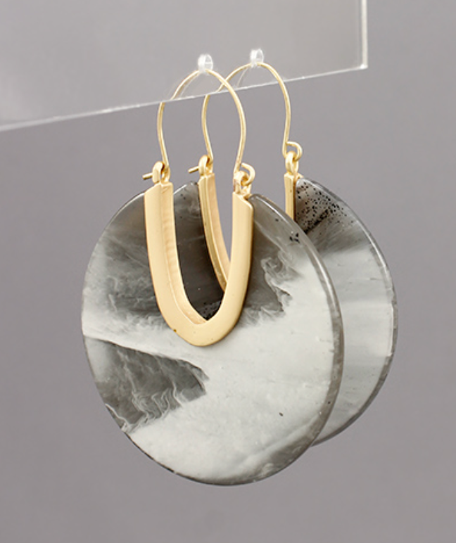 Disc Acrylic Earrings