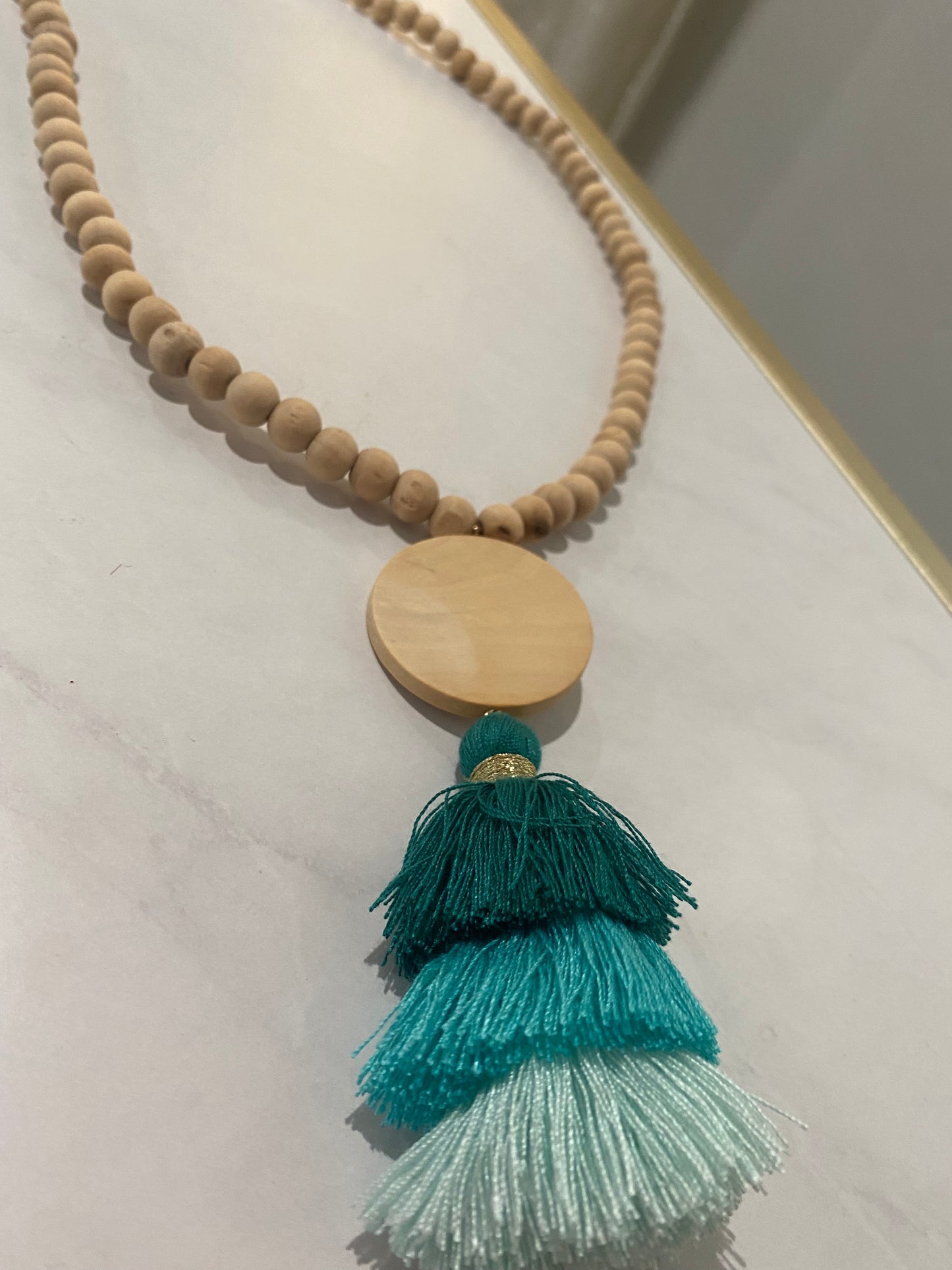 DIY Wood Bead Necklace