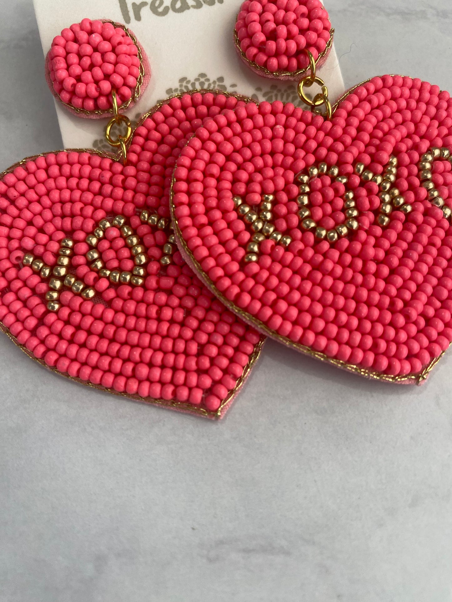 XOXO Heart Earrings