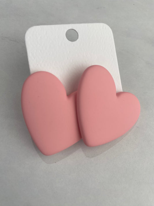 Clay Heart Earrings