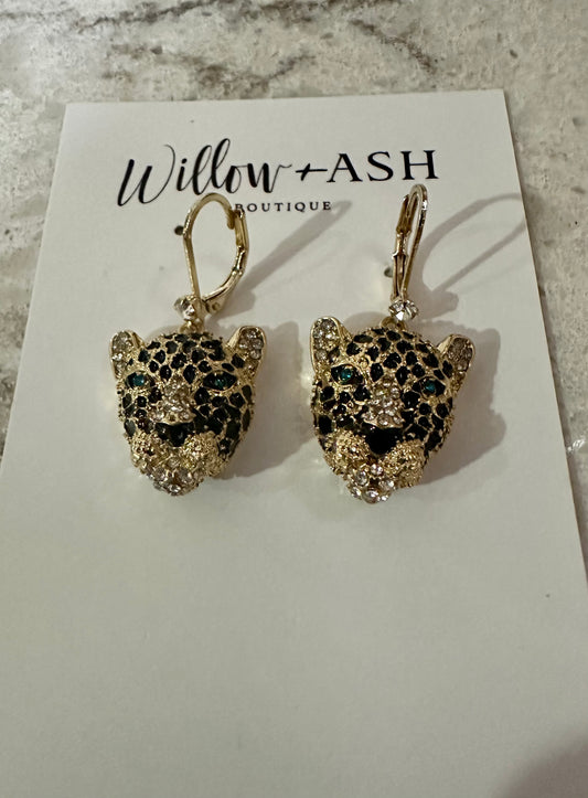 Jaguar Dangle Earrings