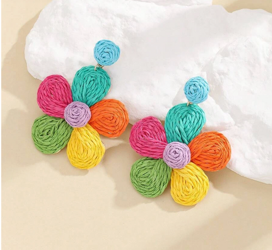 Colorful Daisy Earrings