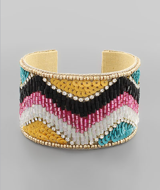 Beaded Cuff Bracelet