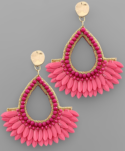 Sequin Teardrop Earrings
