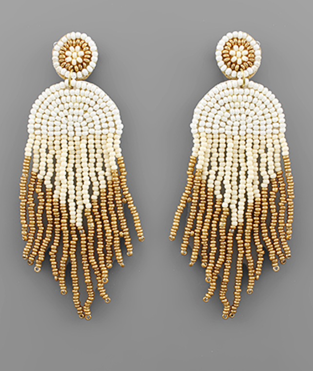 Elegant Seed Bead Earrings