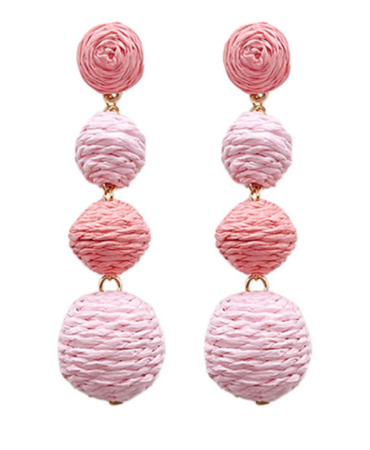 Raffia Drop Earrings