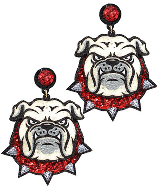 Bulldog Earrings
