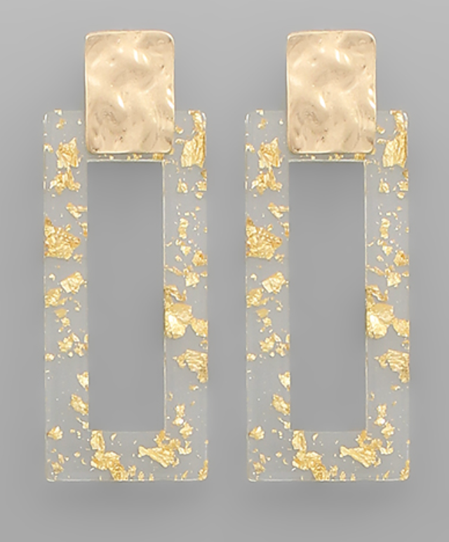 Gold Flake Earrings
