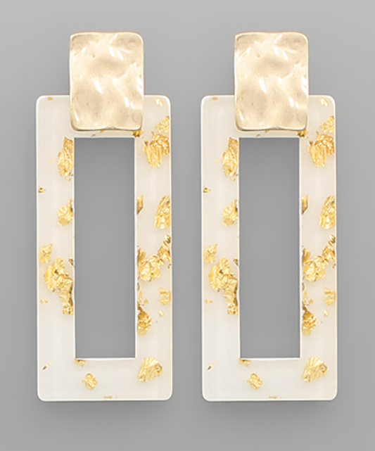 Gold Flake Earrings