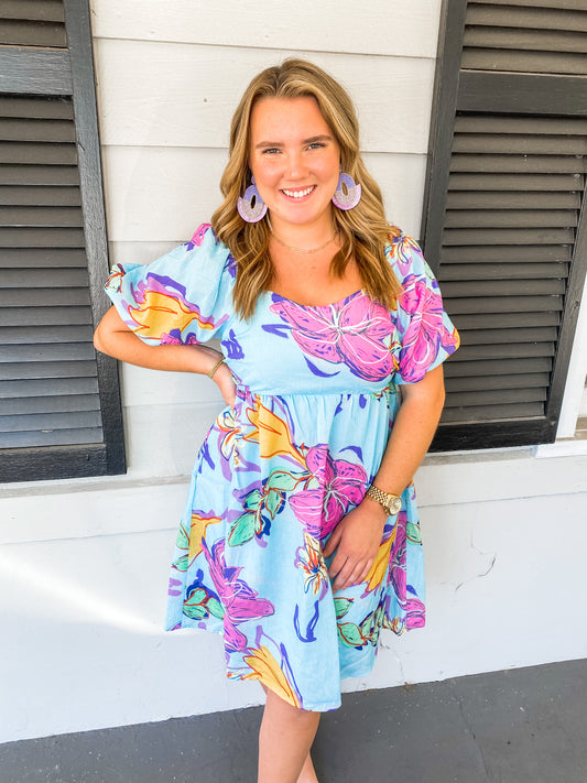 Floral Babydoll Dress