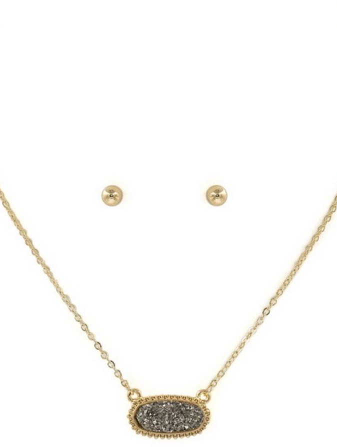Petite Druzy Necklace