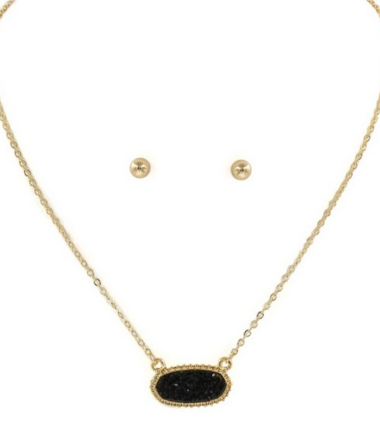 Petite Druzy Necklace