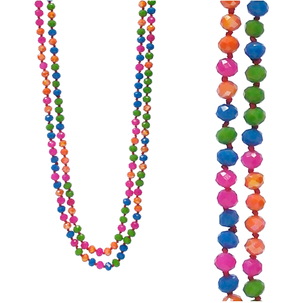 Hand Tied Beaded Necklace