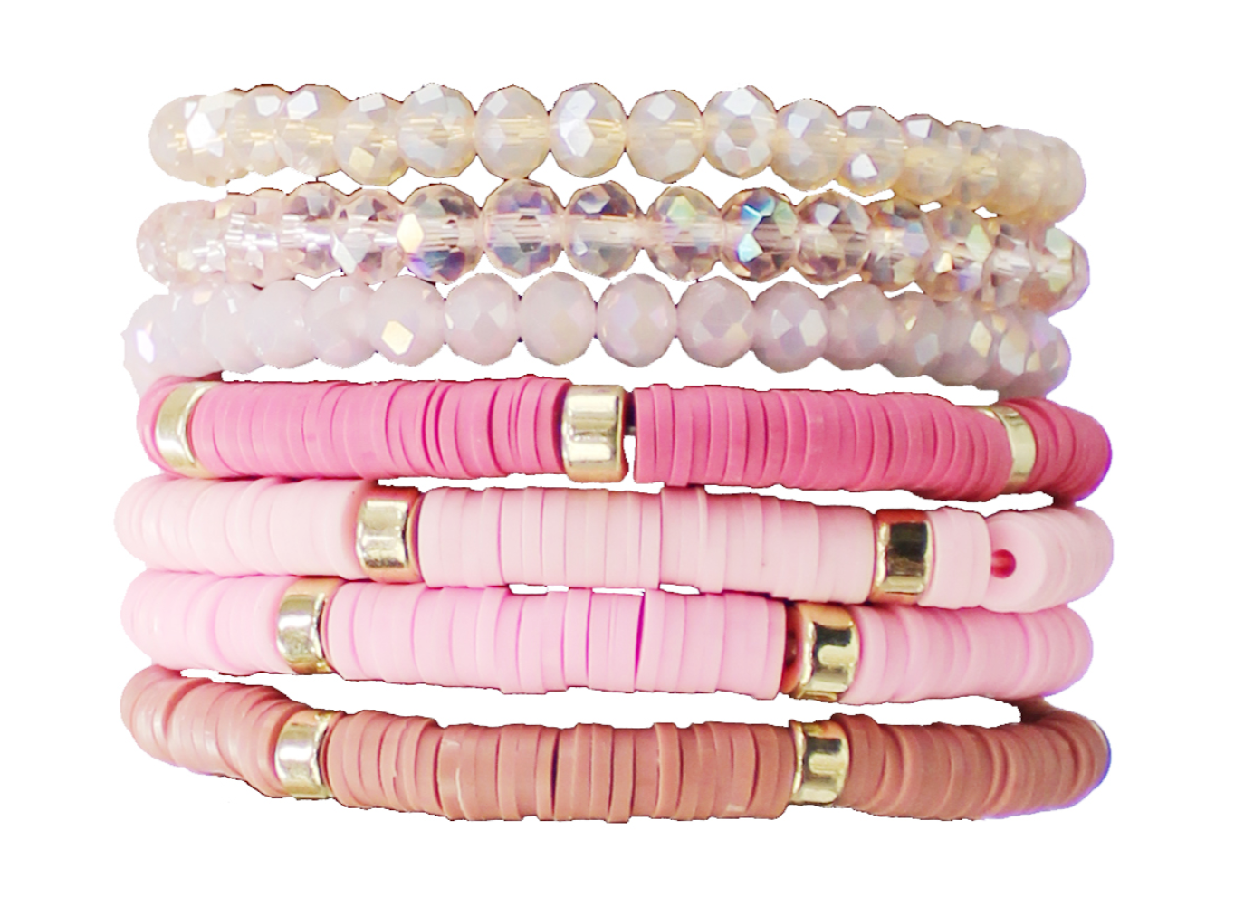 Heishi Stretch Bracelet Set