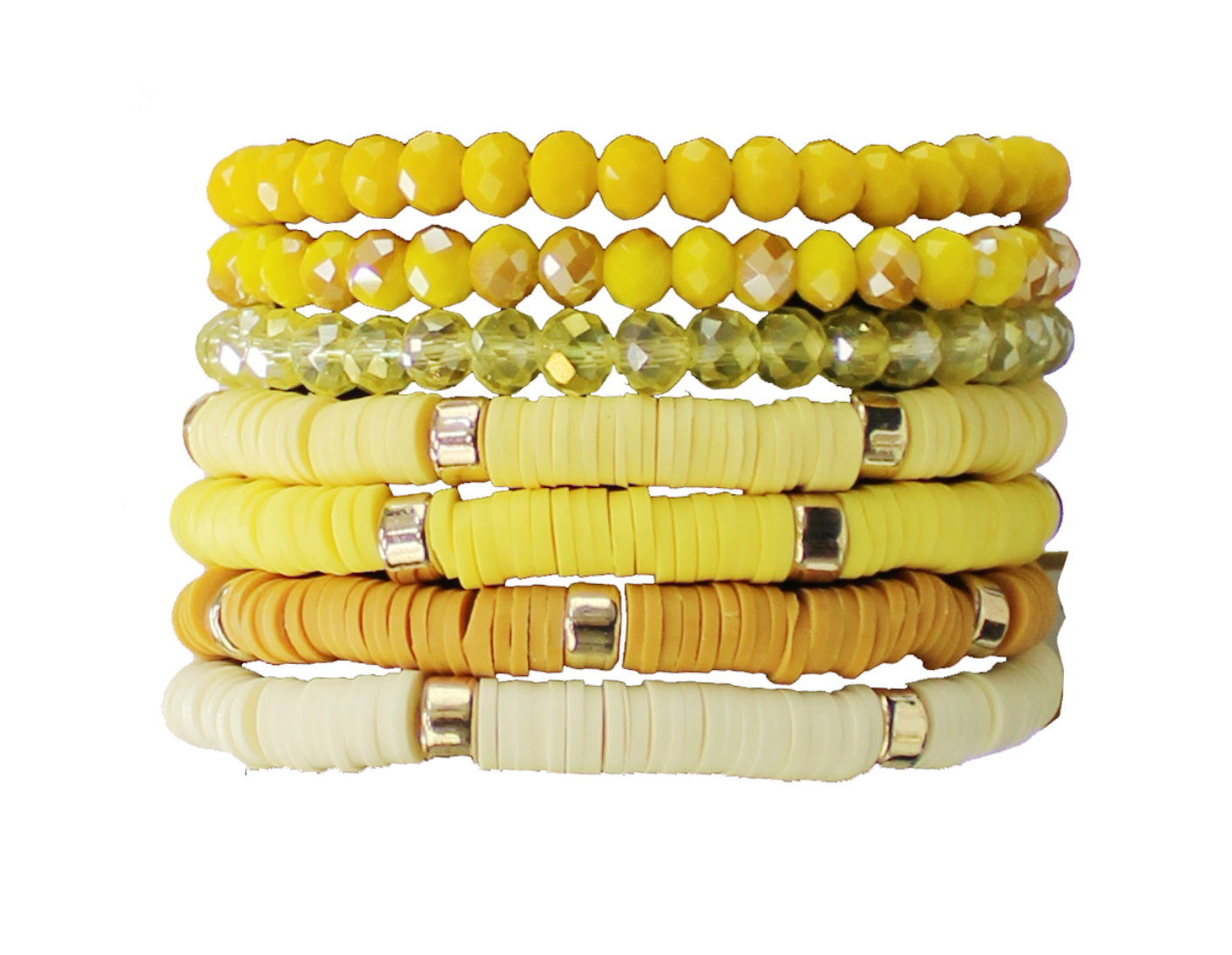 Heishi Stretch Bracelet Set