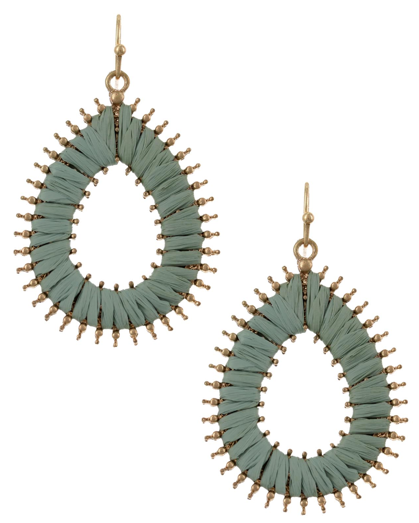 Raffia Wrap Earrings