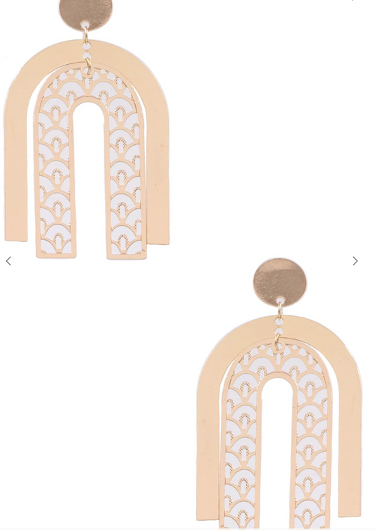 Cut Out Rainbow Earrings